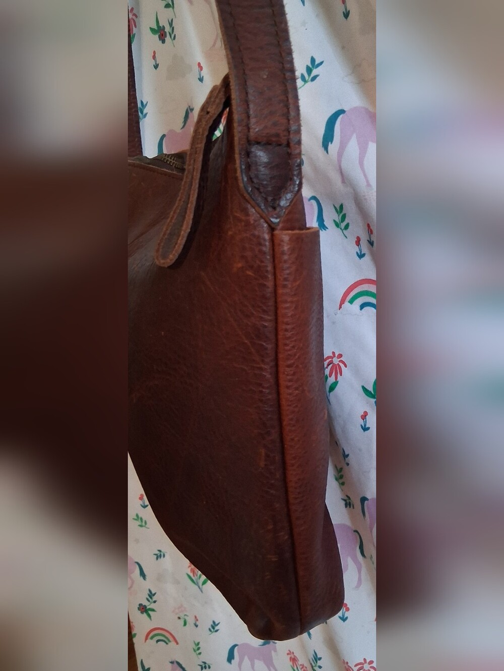 Duluth Lifetime Leather Burgundy Pebble Full-Grain Causal Crossbody Purse Bag - Picture 5 of 13